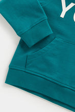 
                        
                          Load image into Gallery viewer, Mothercare Teal Your Time Hoody
                        
                      