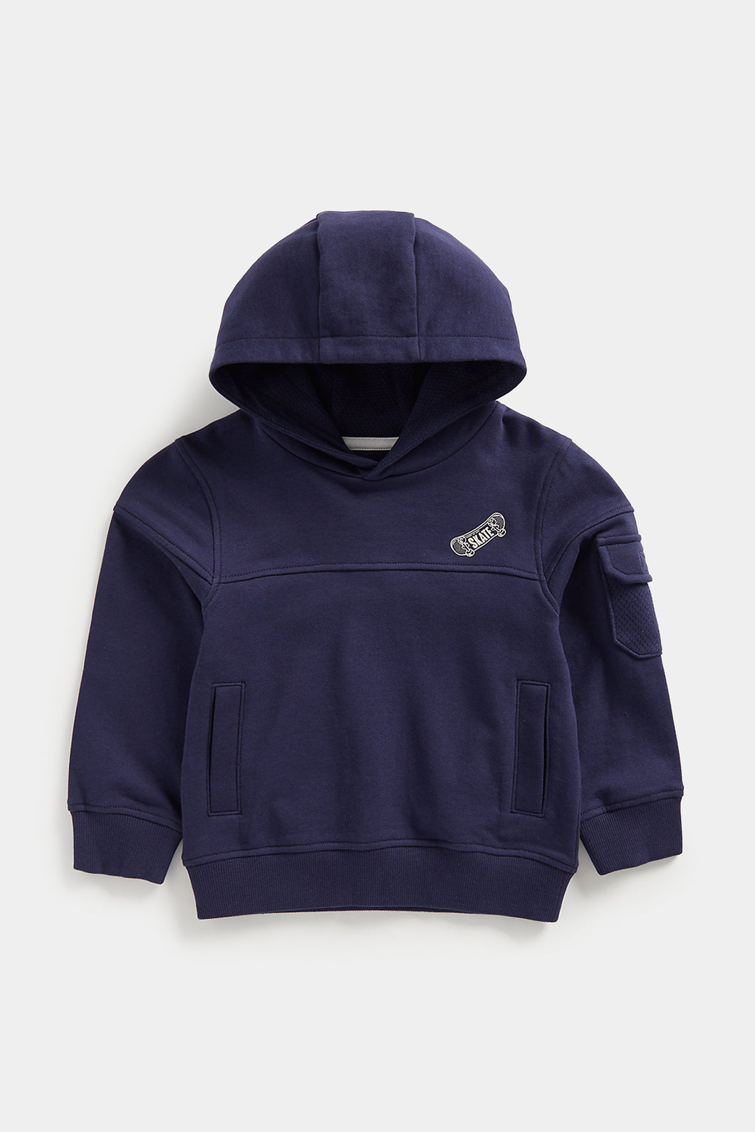 Mothercare Navy Utility Hooded Sweat Top