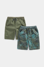
                        
                          Load image into Gallery viewer, Mothercare Khaki and Camo Cargo Shorts - 2 Pack
                        
                      