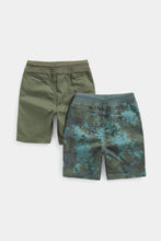 
                        
                          Load image into Gallery viewer, Mothercare Khaki and Camo Cargo Shorts - 2 Pack
                        
                      