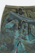 
                        
                          Load image into Gallery viewer, Mothercare Khaki and Camo Cargo Shorts - 2 Pack
                        
                      