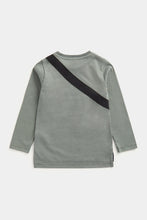 
                        
                          Load image into Gallery viewer, Mothercare Khaki Novelty Bag Long-Sleeved T-Shirt
                        
                      