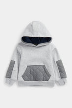 
                        
                          Load image into Gallery viewer, Mothercare Grey Quilted Hoody
                        
                      