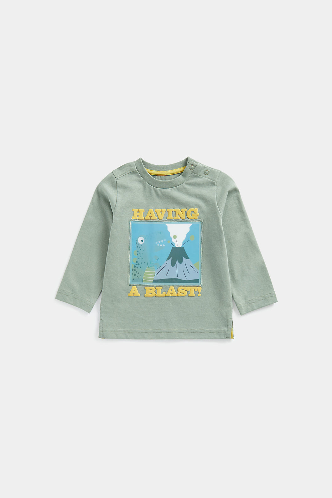 Mothercare Green Dinosaur Long-Sleeved T-Shirt