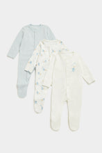 
                        
                          Load image into Gallery viewer, Mothercare My First Baby Sleepsuits - 3 Pack
                        
                      