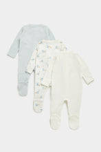 
                        
                          Load image into Gallery viewer, Mothercare My First Baby Sleepsuits - 3 Pack
                        
                      