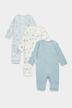 
                        
                          Load image into Gallery viewer, Mothercare Dinosaur Footless Baby Sleepsuits - 3 Pack
                        
                      