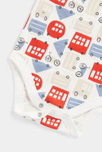
                        
                          Load image into Gallery viewer, Mothercare Buses Long-Sleeved Baby Bodysuits - 5 Pack
                        
                      