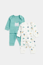 
                        
                          Load image into Gallery viewer, Mothercare Animal Band Baby Pyjamas - 2 Pack
                        
                      