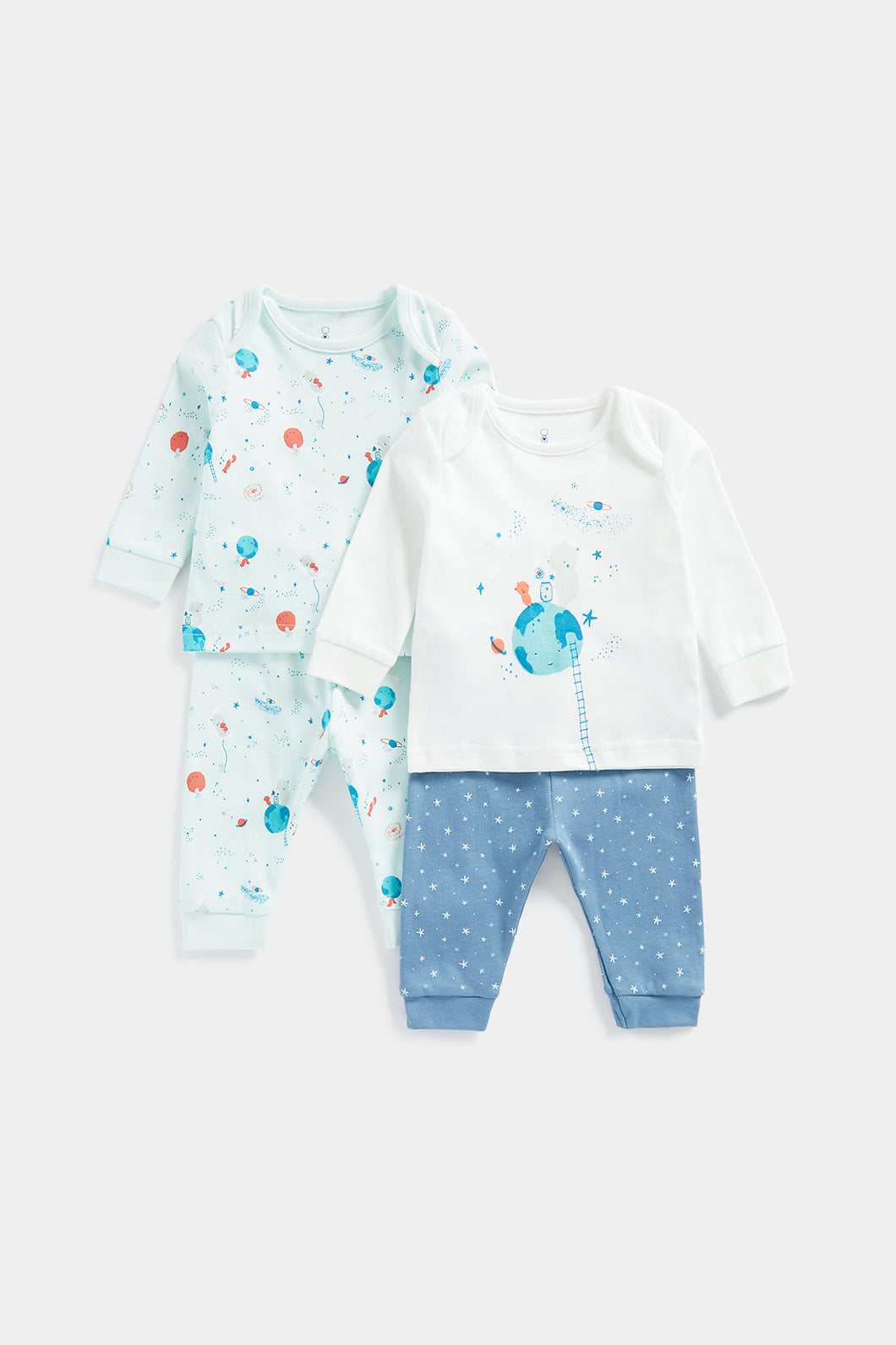 Mothercare Stargazer Baby Pyjamas - 2 Pack