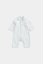 
                        
                          Load image into Gallery viewer, Mothercare Blue Stripe Woven Baby Pyjamas
                        
                      