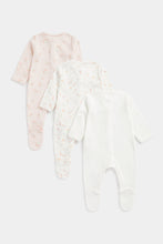 
                        
                          Load image into Gallery viewer, Mothercare My First Mouse Baby Sleepsuits - 3 Pack
                        
                      