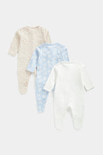 
                        
                          Load image into Gallery viewer, Mothercare Floral Heart Baby Sleepsuits - 3 Pack
                        
                      