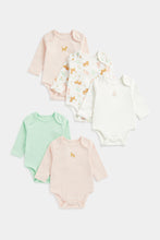
                        
                          Load image into Gallery viewer, Mothercare Kitten Long-Sleeved Baby Bodysuits - 5 Pack
                        
                      
