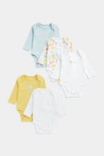 
                        
                          Load image into Gallery viewer, Mothercare Elephant Long-Sleeved Baby Bodysuits - 5 Pack
                        
                      