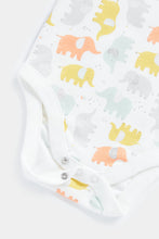 
                        
                          Load image into Gallery viewer, Mothercare Elephant Long-Sleeved Baby Bodysuits - 5 Pack
                        
                      