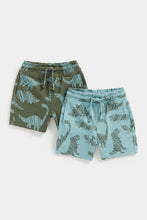 
                        
                          Load image into Gallery viewer, Mothercare Dinosaur Jersey Shorts - 2 Pack
                        
                      