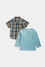 
                        
                          Load image into Gallery viewer, Mothercare Checked Shirt and T-Shirt Set
                        
                      