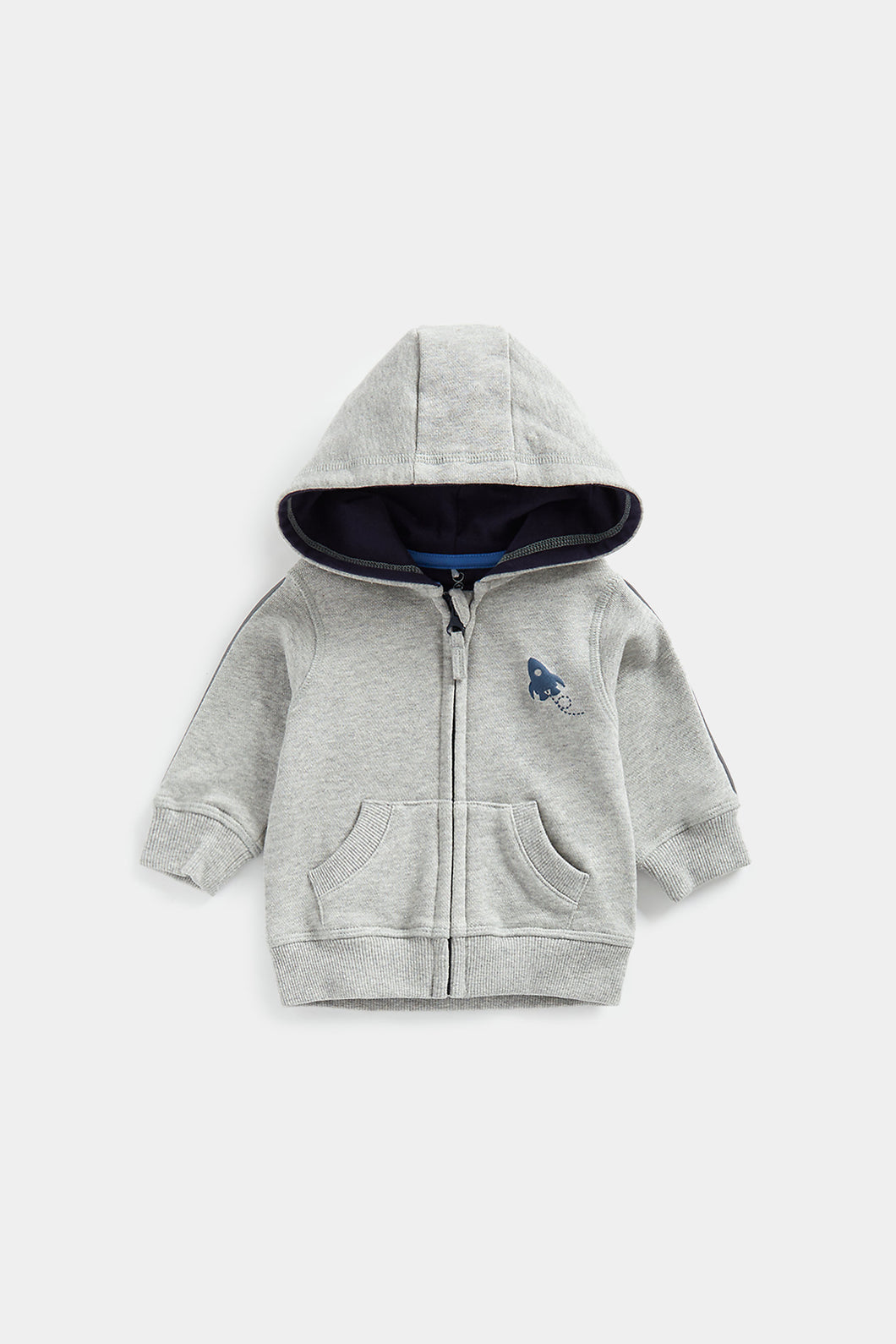 Mothercare Grey Rocket Zip-Up Hoody