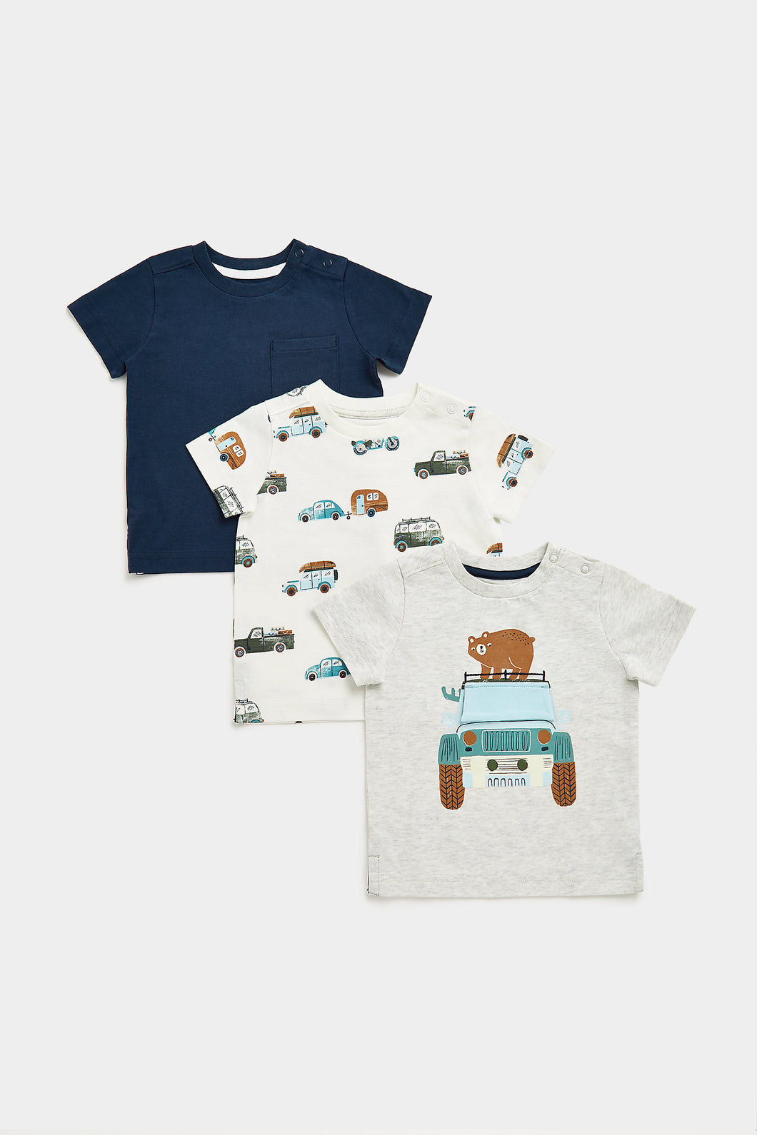 Mothercare Wild Wanderer T-Shirts - 3 Pack