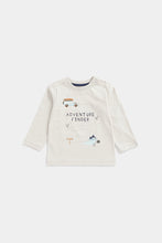 
                        
                          Load image into Gallery viewer, Mothercare Beige Adventure Finder Long-Sleeved T-Shirt
                        
                      