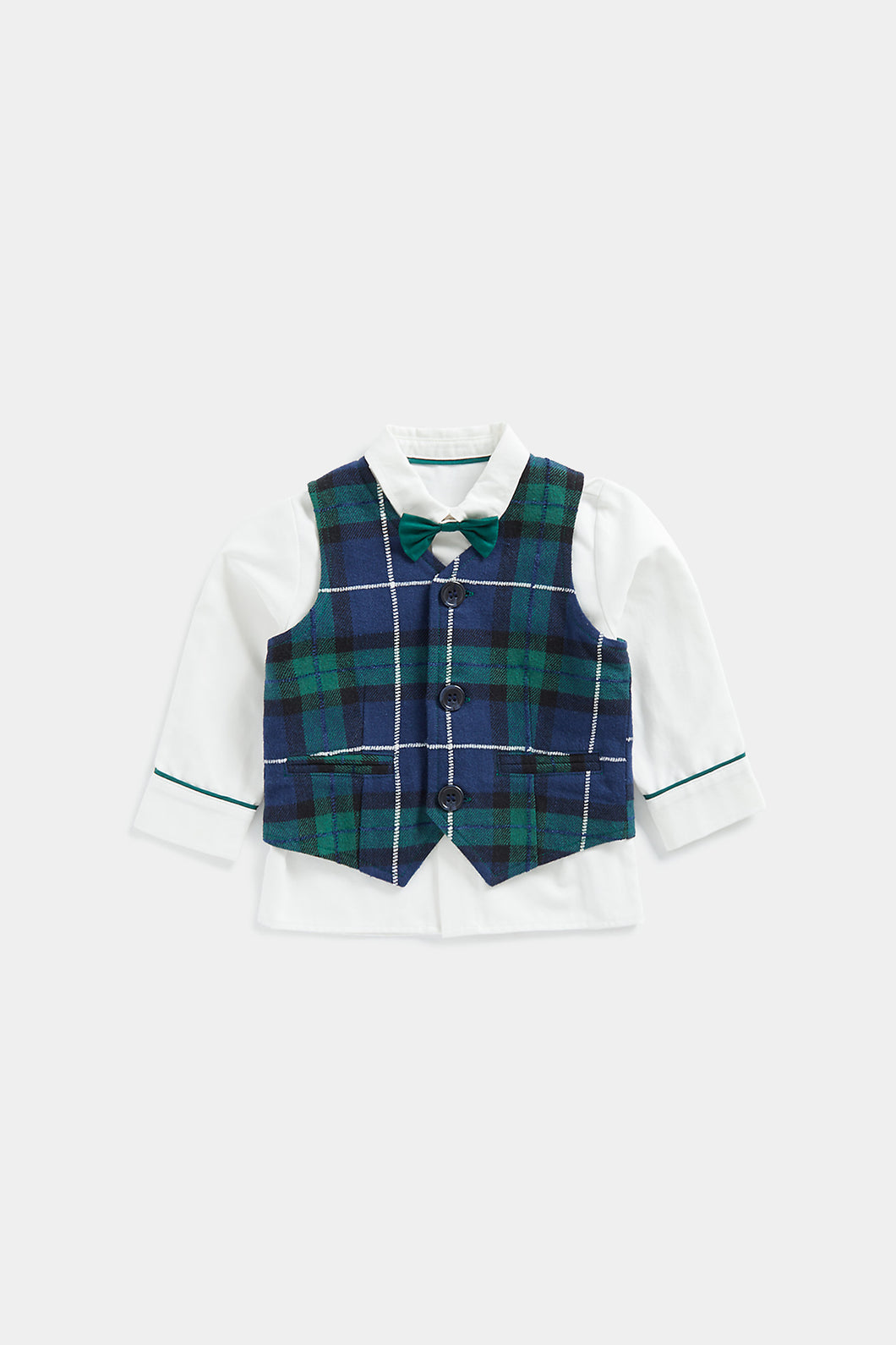 Mothercare Shirt, Waistcoat and Bow Tie Set
