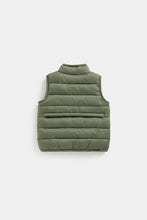 
                        
                          Load image into Gallery viewer, Mothercare Khaki Pack-Away Quilted Gilet
                        
                      