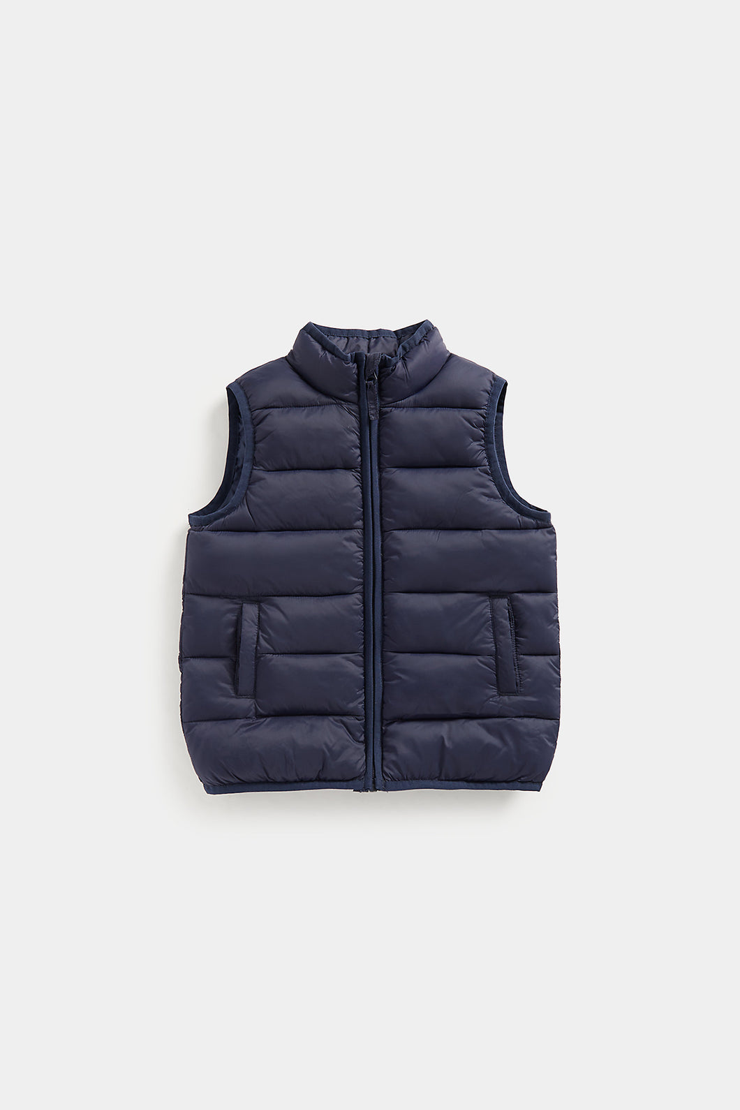 Mothercare Navy Pack-Away Quilted Gilet