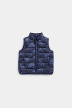 
                        
                          Load image into Gallery viewer, Mothercare Dinosaur Pack-Away Quilted Gilet
                        
                      