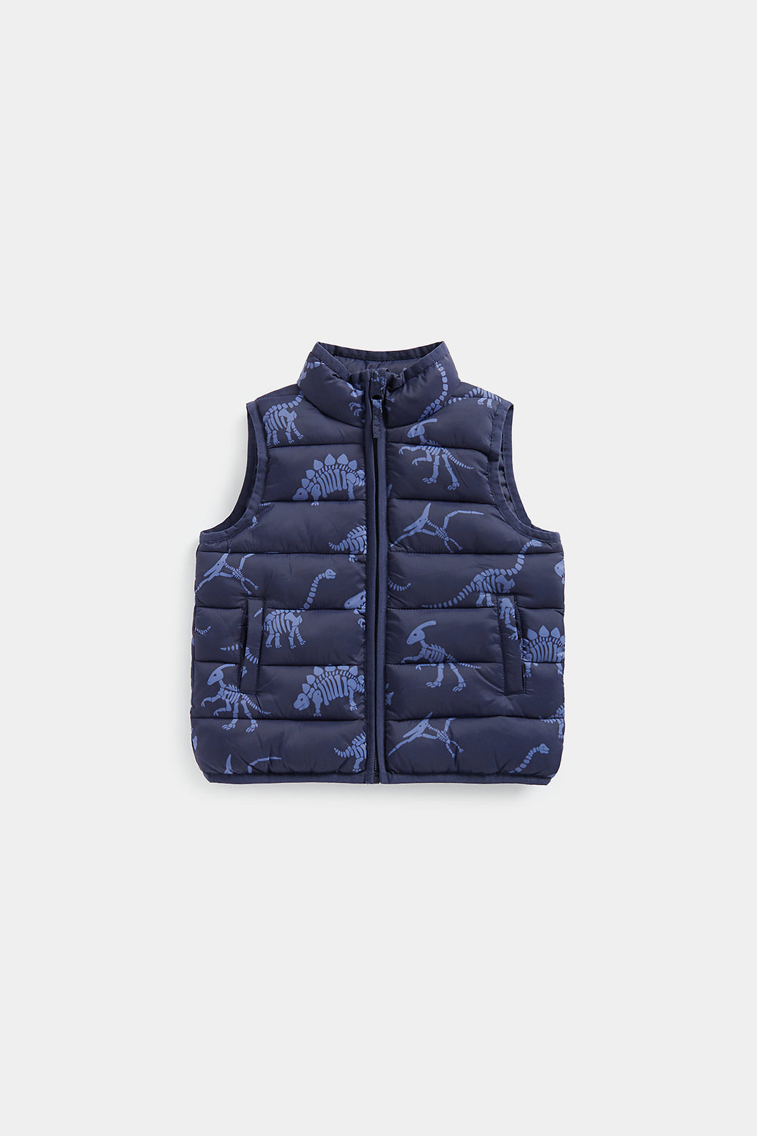 Mothercare Dinosaur Pack-Away Quilted Gilet