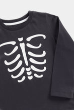 
                        
                          Load image into Gallery viewer, Mothercare Black Halloween Skeleton T-Shirt
                        
                      
