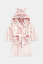 
                        
                          Load image into Gallery viewer, Mothercare Pink Ribbed Velour Robe
                        
                      