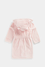 
                        
                          Load image into Gallery viewer, Mothercare Pink Ribbed Velour Robe
                        
                      