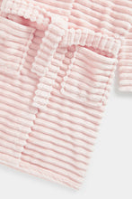 
                        
                          Load image into Gallery viewer, Mothercare Pink Ribbed Velour Robe
                        
                      