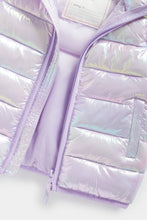 
                        
                          Load image into Gallery viewer, Mothercare Iridescent Pack-Away Quilted Gilet
                        
                      