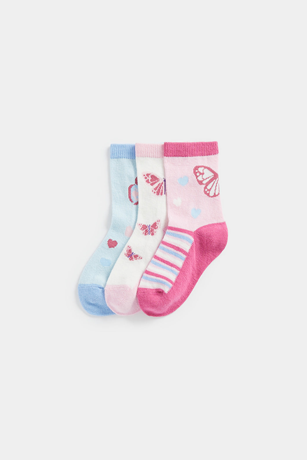 Mothercare Butterfly Socks - 3 Pack