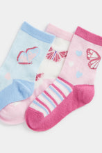 
                        
                          Load image into Gallery viewer, Mothercare Butterfly Socks - 3 Pack
                        
                      