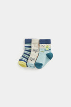 
                        
                          Load image into Gallery viewer, Mothercare Frog Baby Socks - 3 Pack
                        
                      