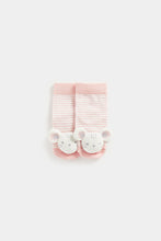 
                        
                          Load image into Gallery viewer, Mothercare Mouse Rattle Baby Socks
                        
                      