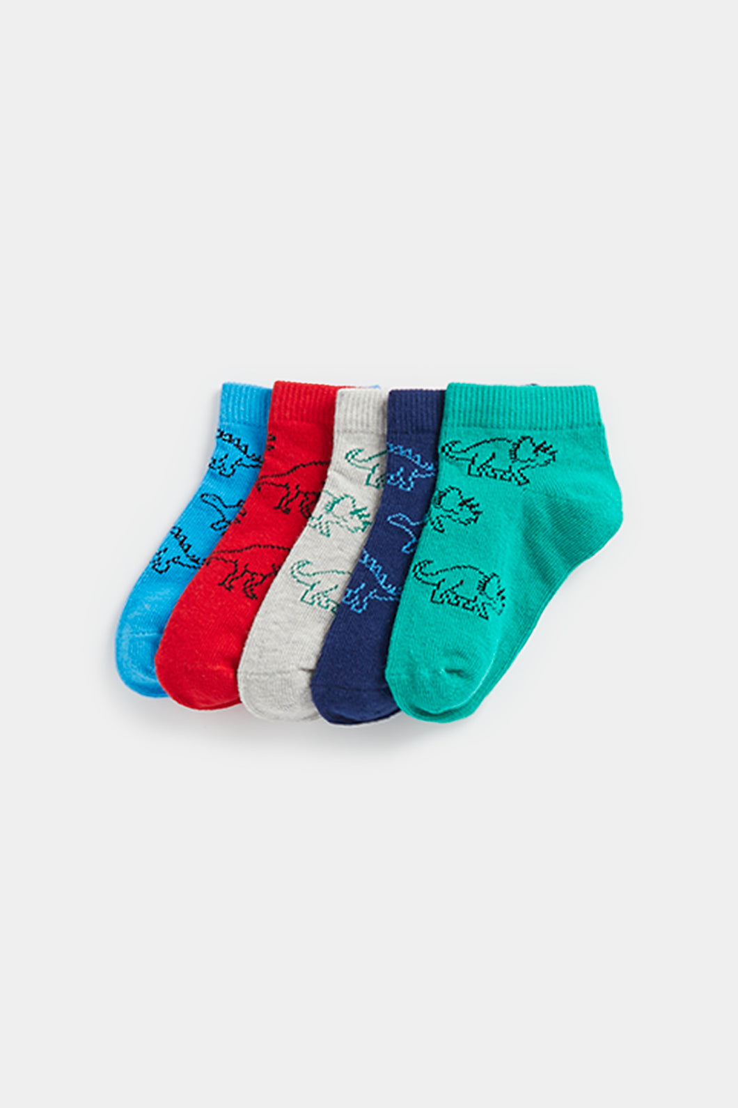 Mothercare Dinosaur Trainer Socks - 5 Pack