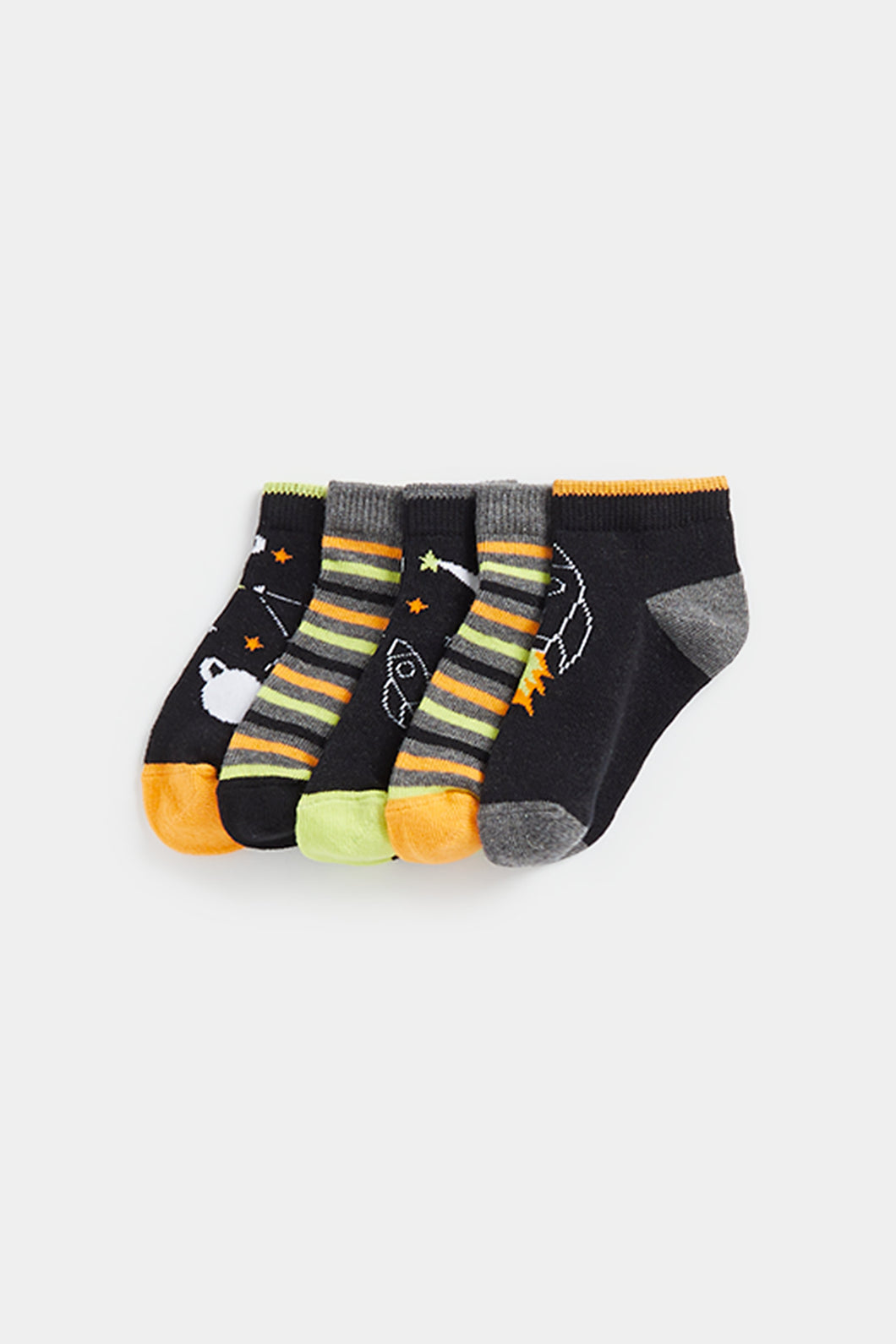Mothercare Space Trainer Socks - 5 Pack
