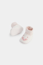 
                        
                          Load image into Gallery viewer, Mothercare Pink Sock-Top Baby Booties - 3 Pack
                        
                      
