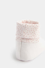 
                        
                          Load image into Gallery viewer, Mothercare Pink Sock-Top Baby Booties - 3 Pack
                        
                      