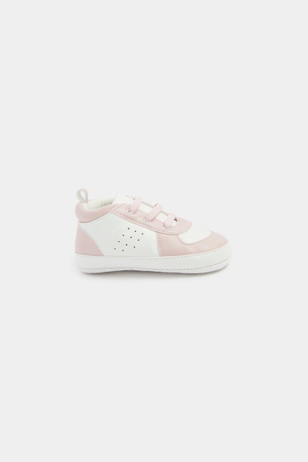 Mothercare White and Pink Pram Trainers