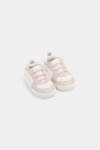 
                        
                          Load image into Gallery viewer, Mothercare White and Pink Pram Trainers
                        
                      