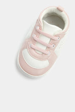 
                        
                          Load image into Gallery viewer, Mothercare White and Pink Pram Trainers
                        
                      