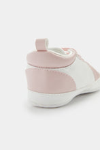 
                        
                          Load image into Gallery viewer, Mothercare White and Pink Pram Trainers
                        
                      