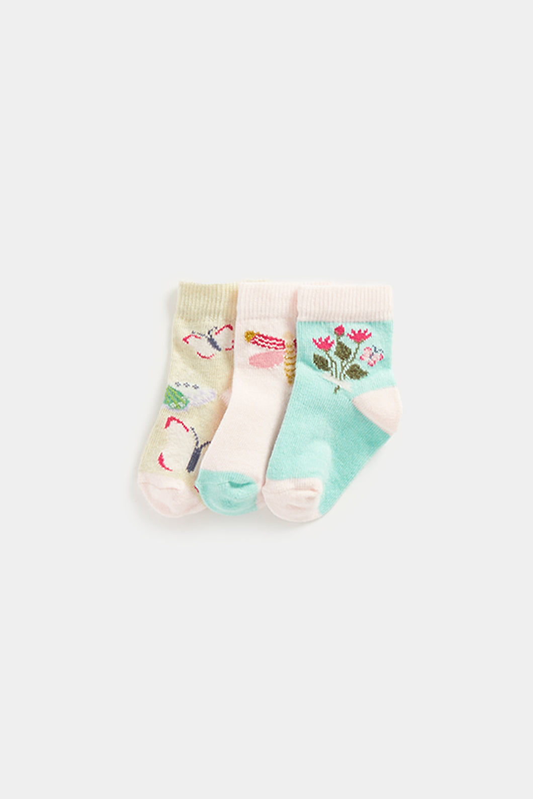 Mothercare Garden Baby Socks - 3 Pack