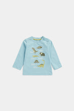 
                        
                          Load image into Gallery viewer, Mothercare Blue Jurassic Dinosaur Long-Sleeved T-Shirt
                        
                      