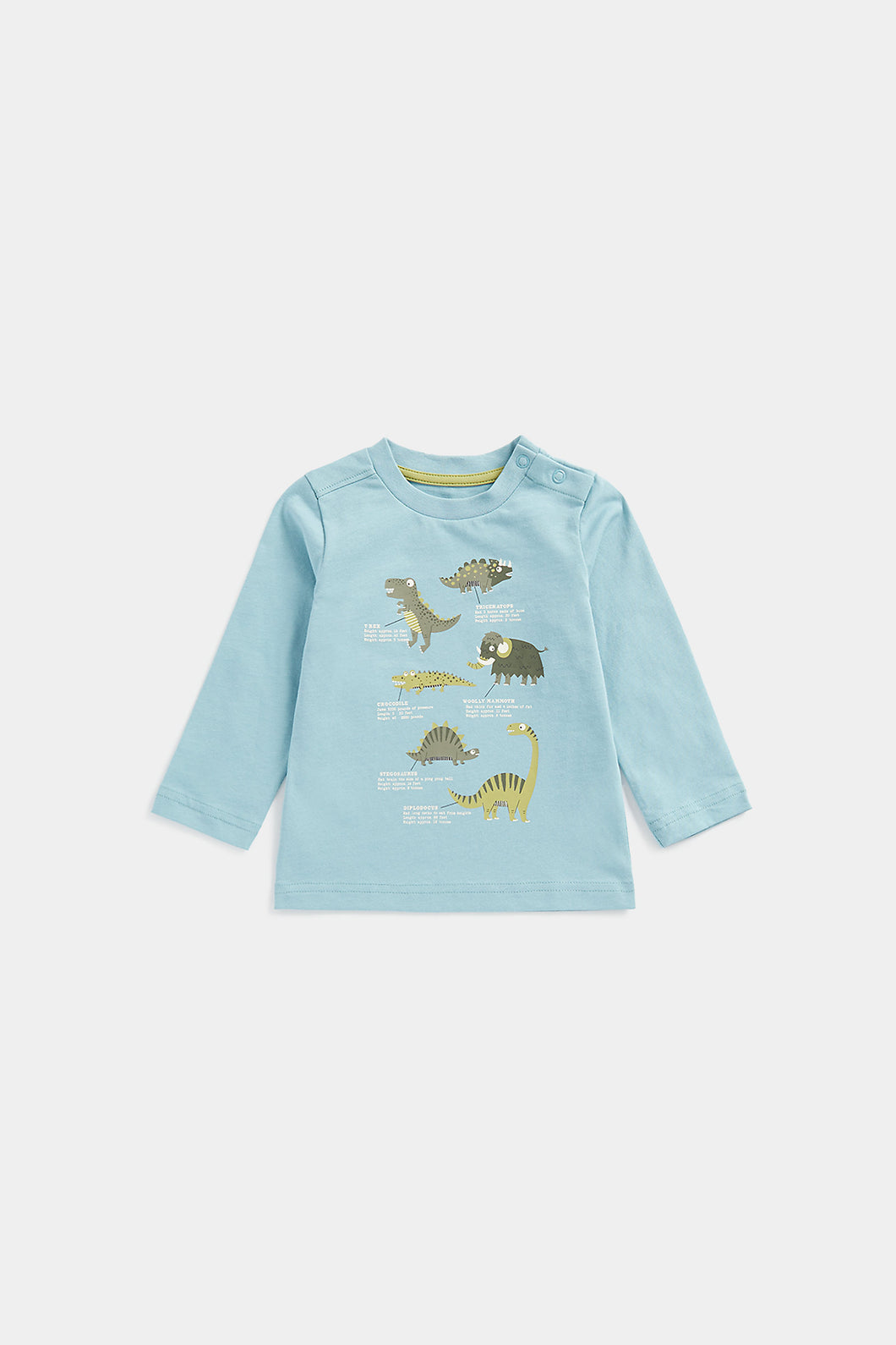 Mothercare Blue Jurassic Dinosaur Long-Sleeved T-Shirt